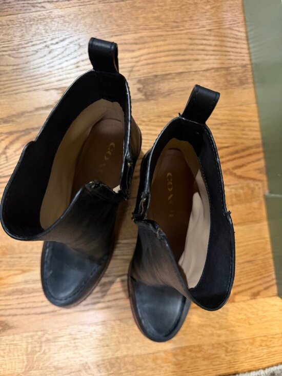 Coach Women's Brady Platform Wedge-Heel Ankle Boots - Picture 6 of 7